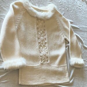 Relais Knitwear Sweater Medium Cosy Trim At Cuffs and Neckline Retro Elegance